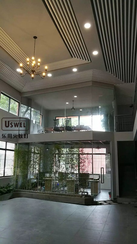 乐用电器产品设计中心挑空大厅中庭，轻奢开放式办公空间全景实拍